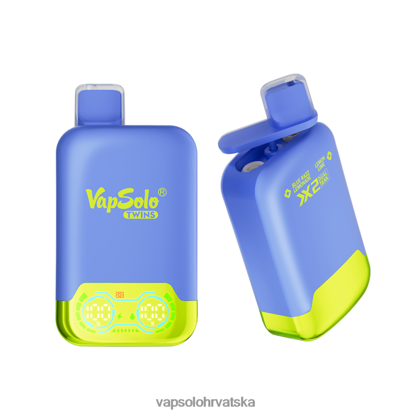 VapSolo Zagreb - VapSolo TWINS jednokratni vape VL8VT626 blue razz limunada & limun limeta