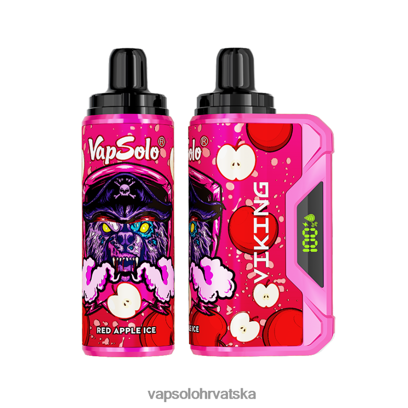 VapSolo Buy - VapSolo VIKING jednokratni vape VL8VT642 led od crvene jabuke