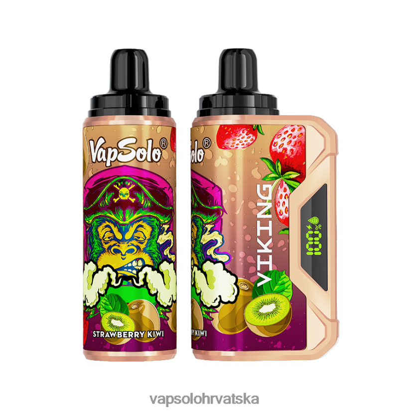 VapSolo Zagreb - VapSolo VIKING jednokratni vape VL8VT644 jagoda kivi